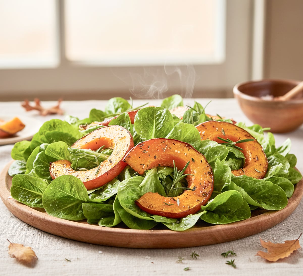 FRESHLY Roasted Pumpkin in Lettuce Bed